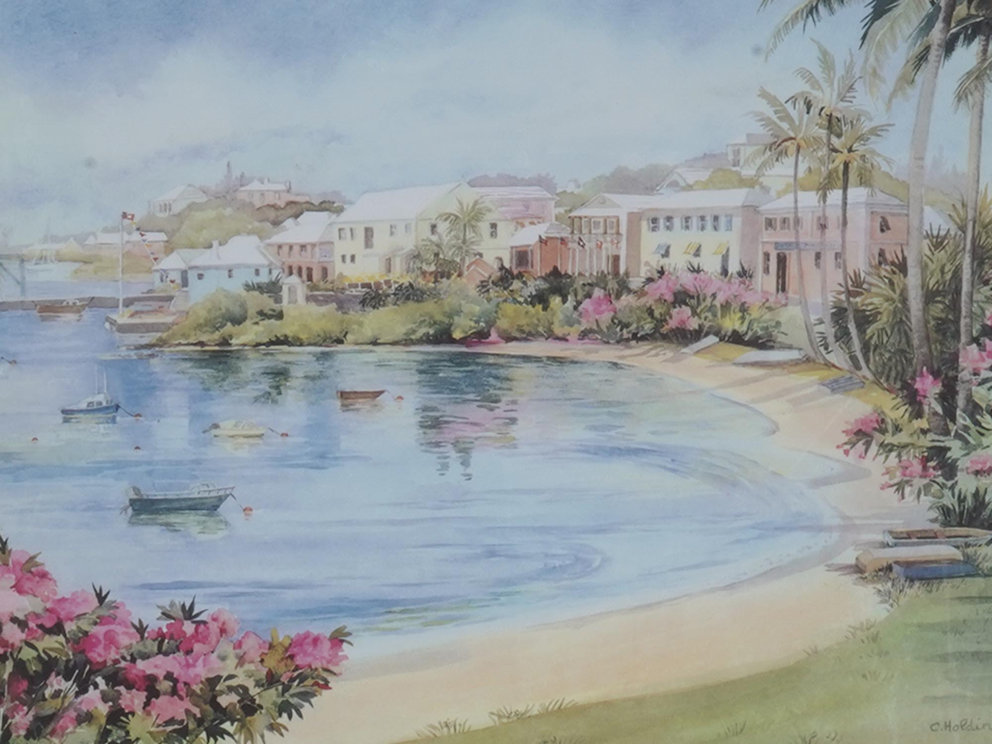 BERMUDA WATERCOLOR ETCHINGS BY CAROLE HOLDING PIC-1